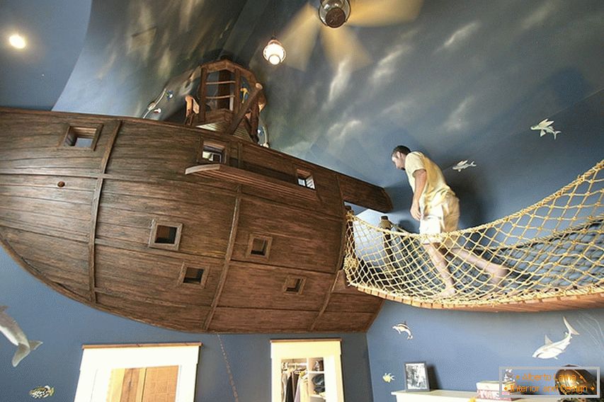 Соба во стилот на пиратскиот брод