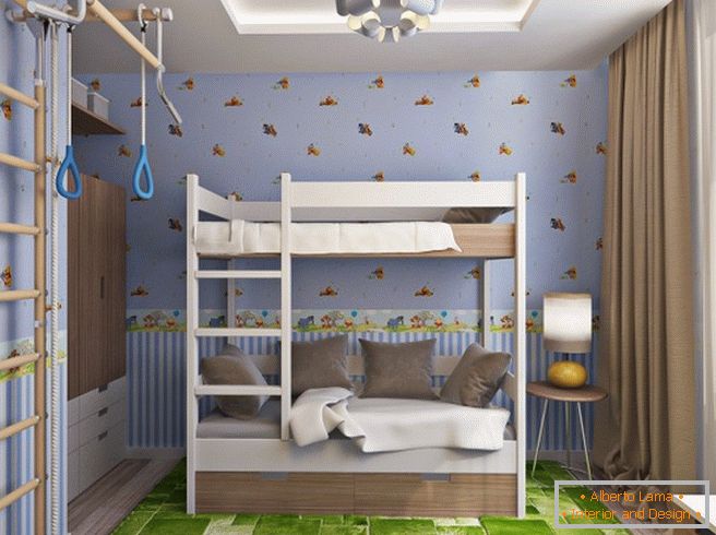 Прекрасен дизајн на мала детска соба