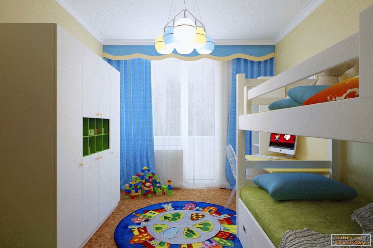 Дизајн на детска соба за две деца