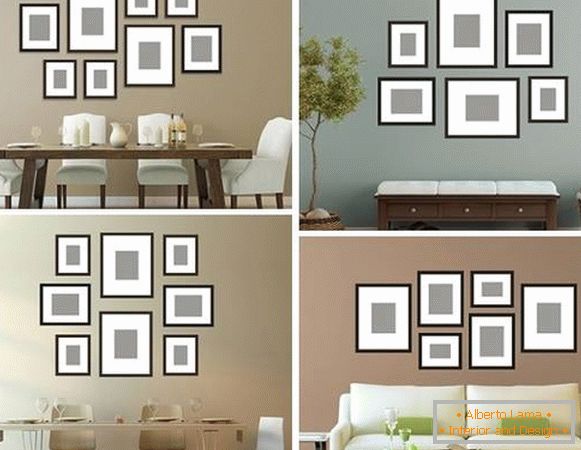 Како да декорирате ѕид со фотографии со свои раце