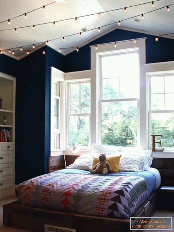 Спална соба осветлување со LED светла