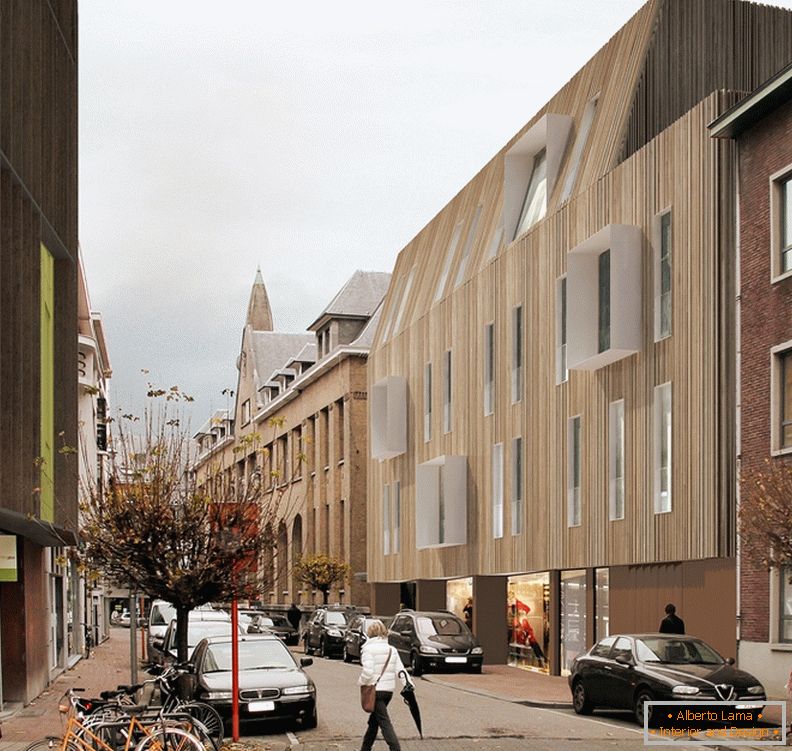 A2o Architecten, реновирање на фасадата на јавна зграда во Белгија