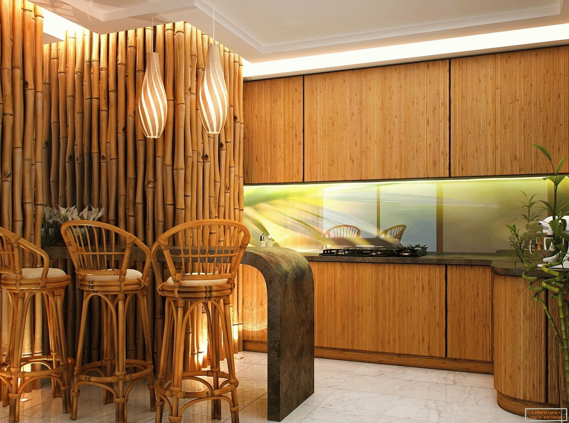 Ѕидови и столчиња направени од бамбус