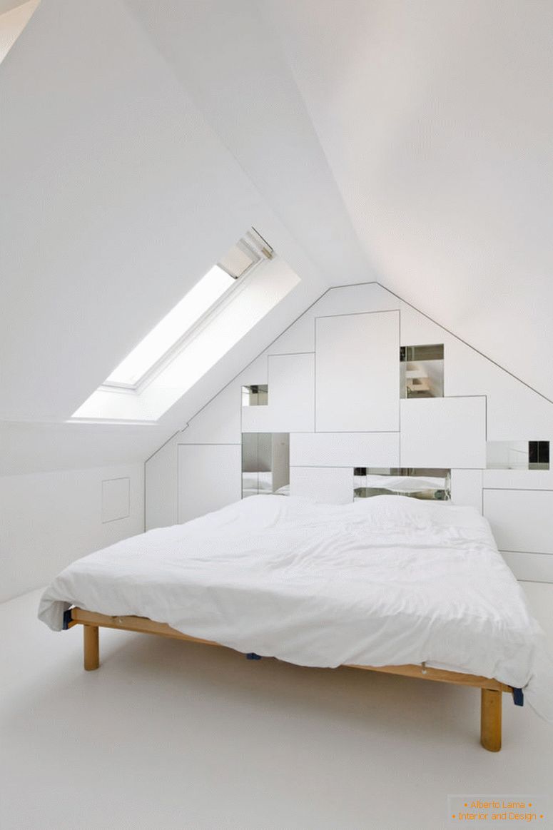 јасно-бела спална соба