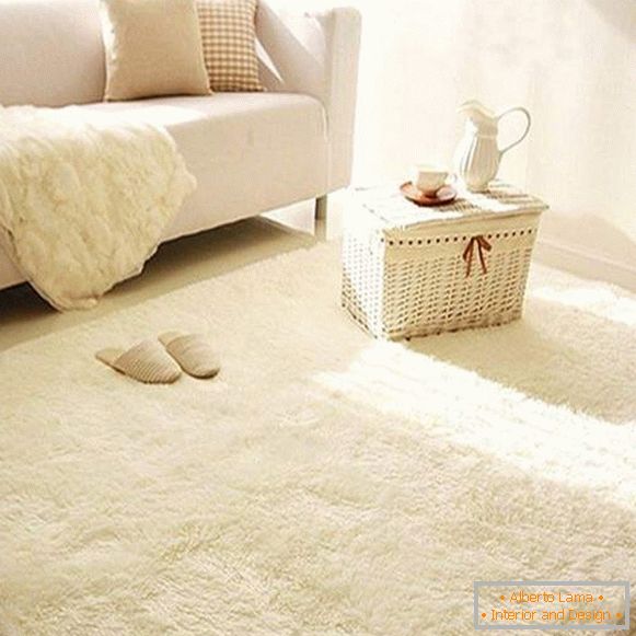 бели килими на подот, фото 61