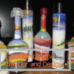 Модели на боја сол во шишиња