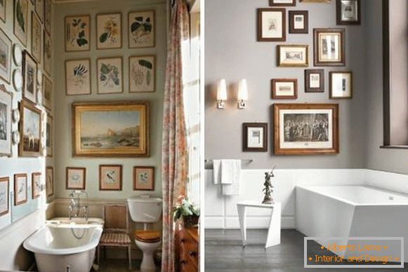 Слики како украси за бањата