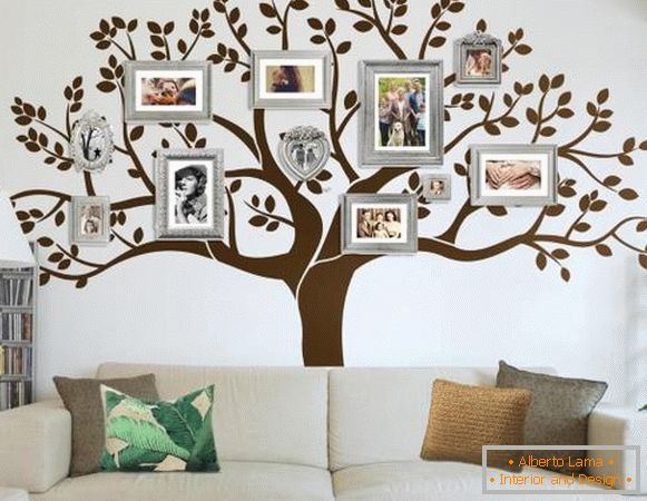 Семејно дрво - налепници за декорација на ѕидови