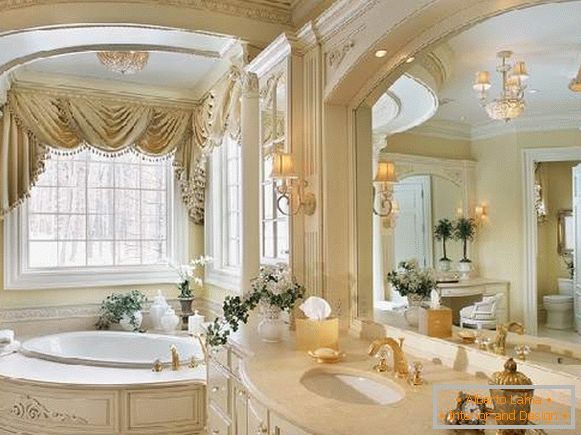 дизајн на голема бања во приватна куќа, фото 40