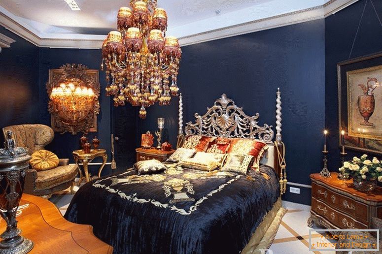 Луксузен лустер во спалната соба