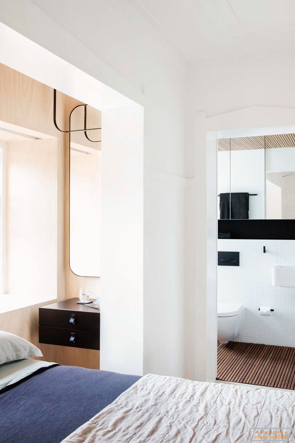Внатрешен дизајн на мал стан во Сиднеј - вид на санузел