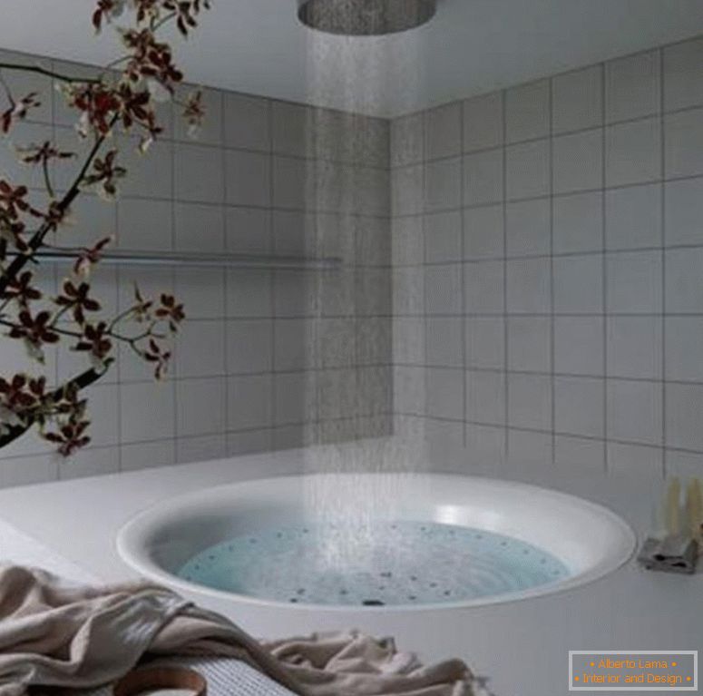 shower-bathtub-бања-внатрешен дизајн