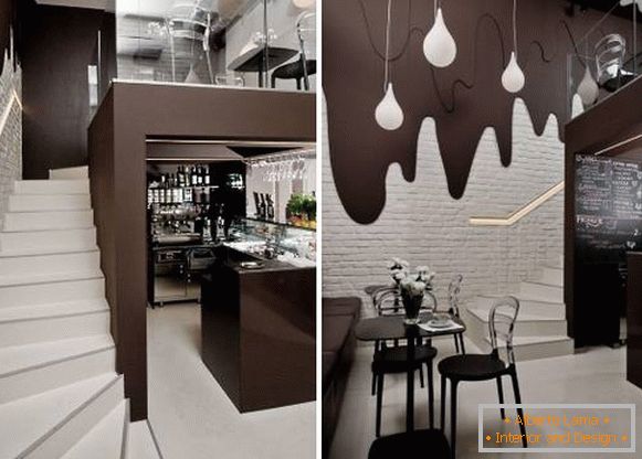 Модерен дизајн кафе бар Чоколадо бар