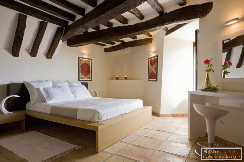 Дизајн на спална соба во стилот на Прованса