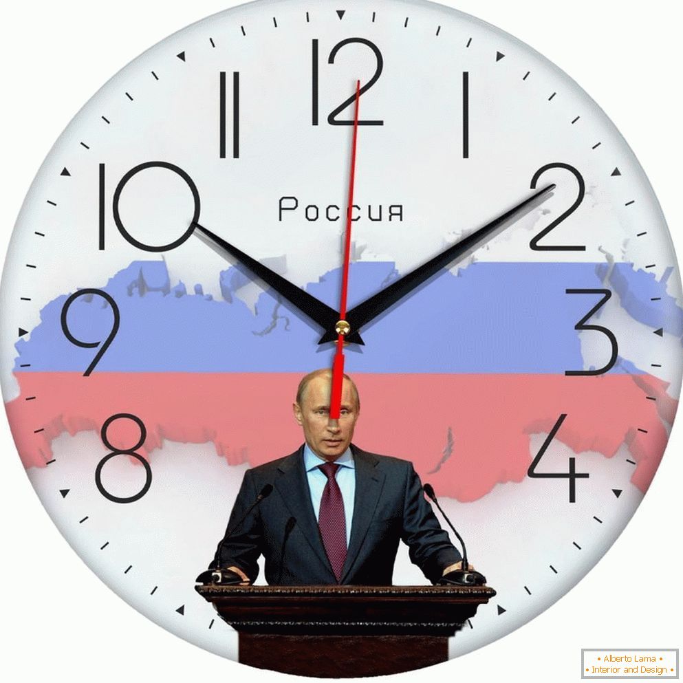 Путин на часовникот