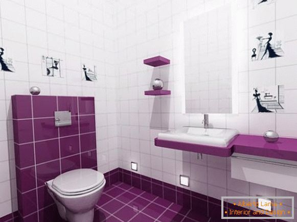 Дизајн на плочки во тоалетот, слика 12
