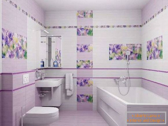 Дизајн на плочки во тоалетот, слика 8