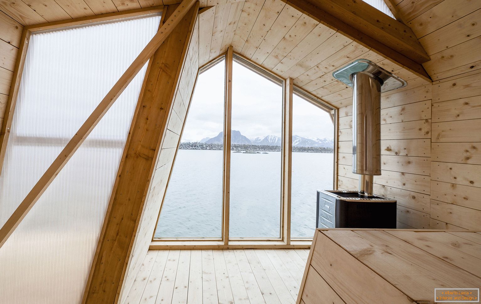 Дизајн на риболов дом во Норвешка