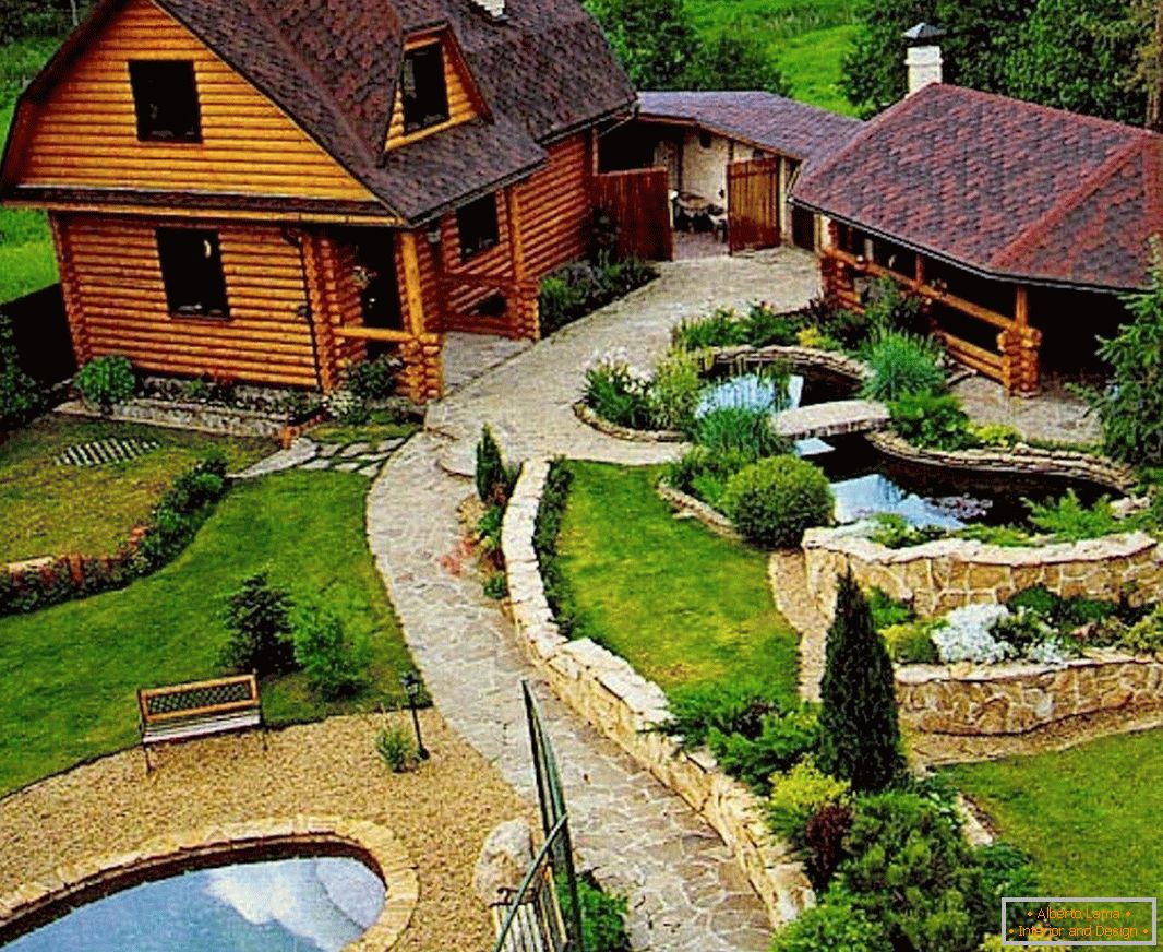 Куќа за гости со езерца