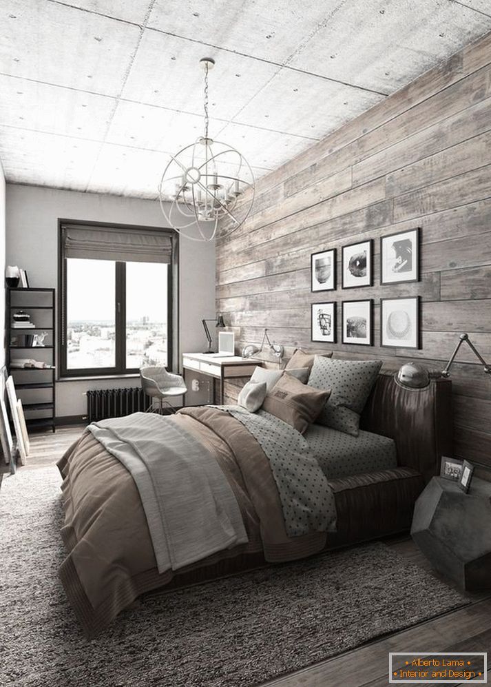Дизајн на спална соба во стилот на стил