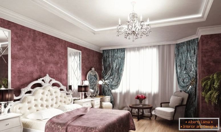класичен спална соба-ентериер