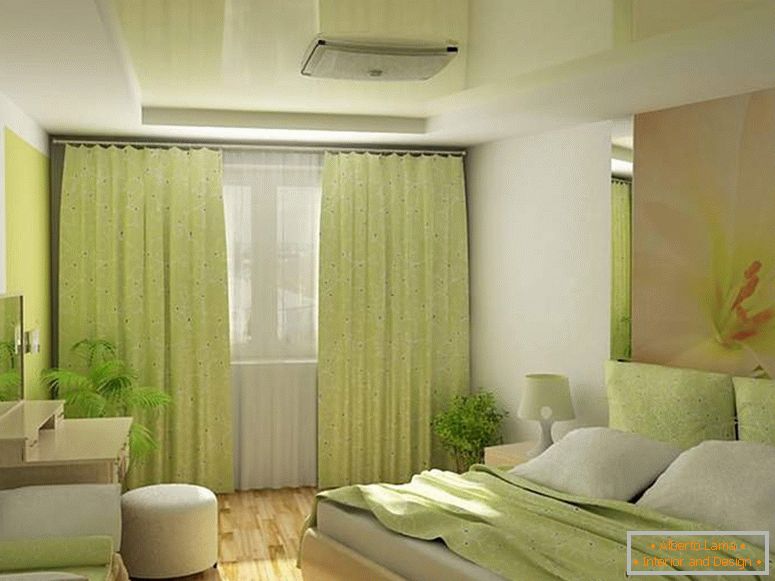 Спална соба дизајн во маслиново