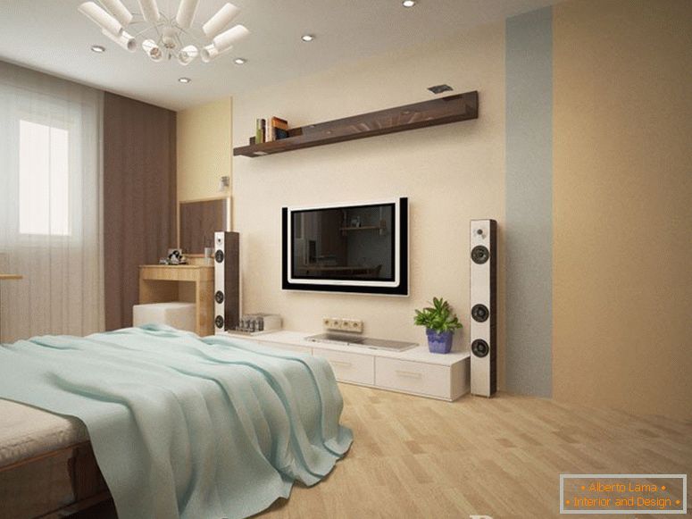 Спална соба со ТВ