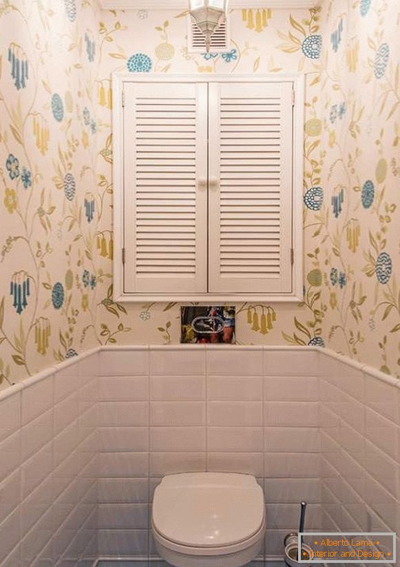 Тоалет дизајн со плакар - фото современи идеи 2017