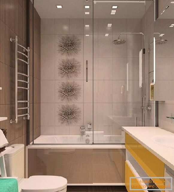 тоалет во комбинација со бања дизајн слика, фото 13