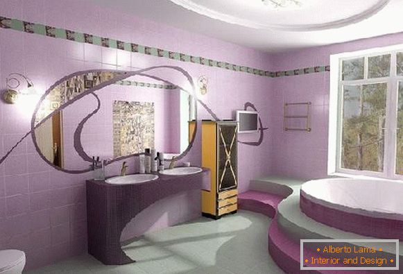 дизајн на бања со тоалет, фото 32