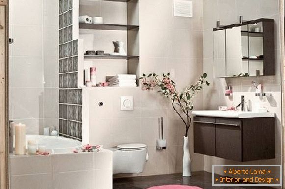 тоалет во комбинација со дизајн на бања, слика 40