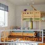Детска соба со мебел направен од дрво