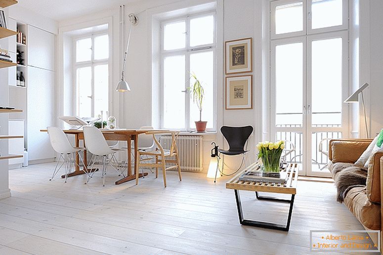 Трпезарија на луксузни мали апартмани во Шведска