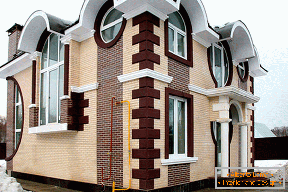 Фасаден малтер во полиуретан во современ стил - фото