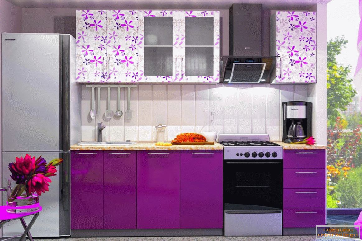 Виолетова кујна во стил на романтичар