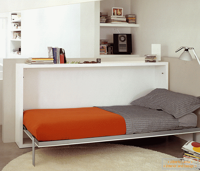 Преклопен кревет во мала спална соба
