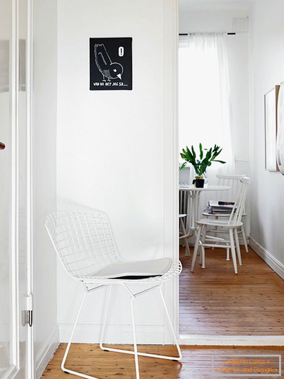 Внатрешноста на мал стан во скандинавски стил