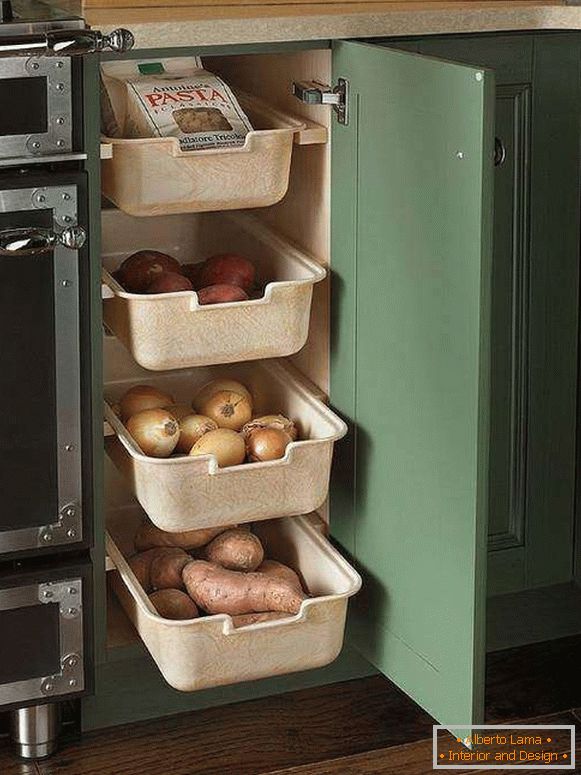 Како да чувате зеленчук во кујната - кутии и контејнери