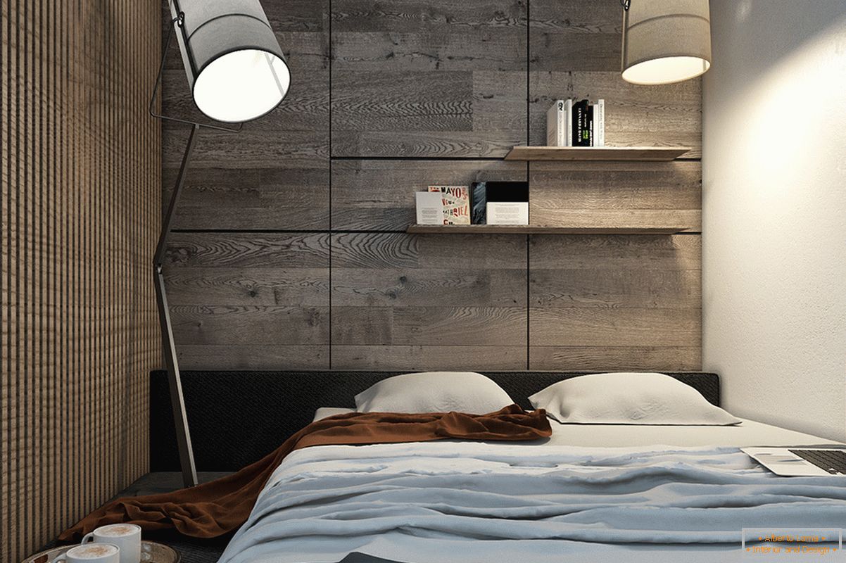 Дизајн на спална соба за мал стан во скандинавски стил