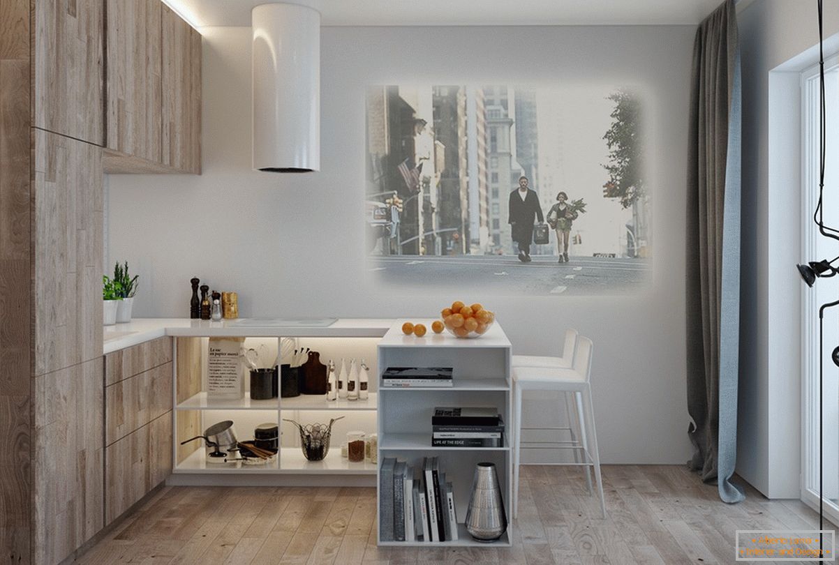 Дизајн за мал стан во пастелни бои - фото 7
