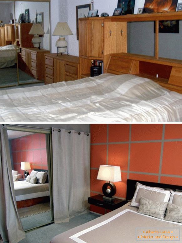 Слики од спалната соба пред и потоа