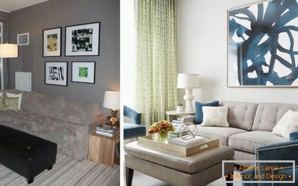 Стилски дизајн на приватен дом внатре: дневна соба пред и потоа