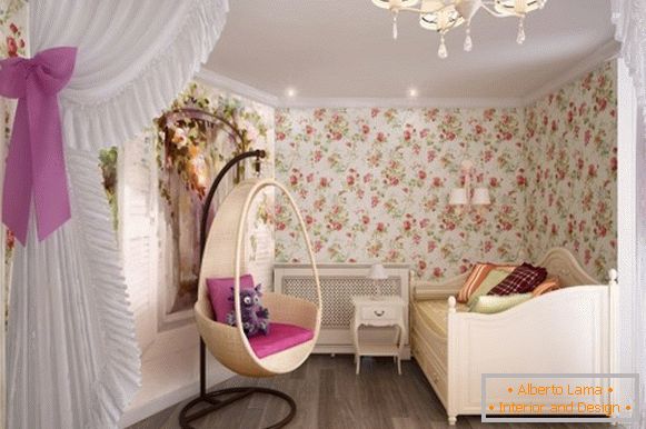 Внатрешноста на детска соба во Хрушчов, фото 41