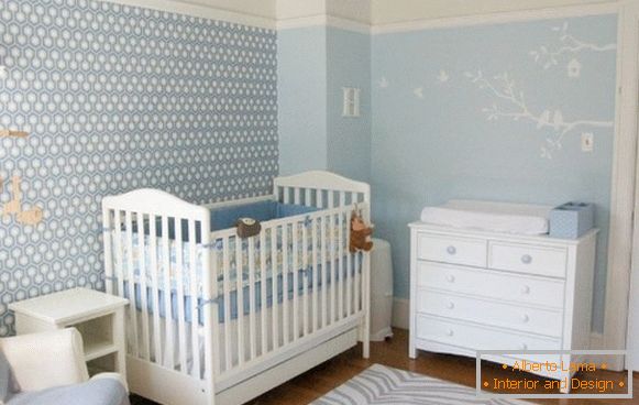 Внатрешни работи за соба на новороденото дете, фото 43