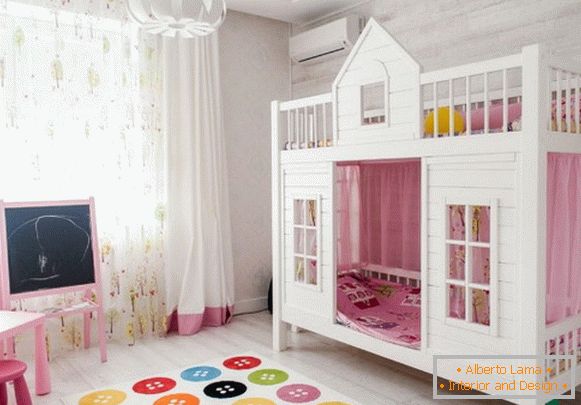 дизајн на детска соба за девојка Фото ентериери