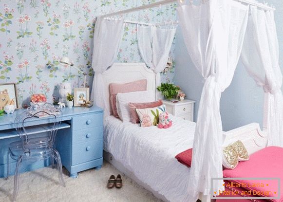 детска спална соба за внатрешни работи за девојки
