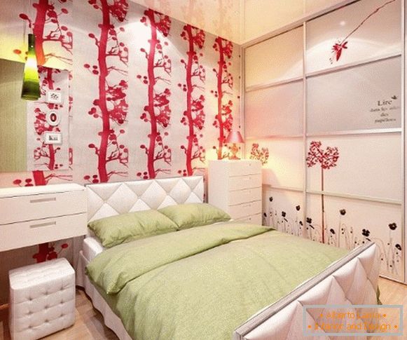 яркий внатрешноста на детската спална соба для девочки подростка