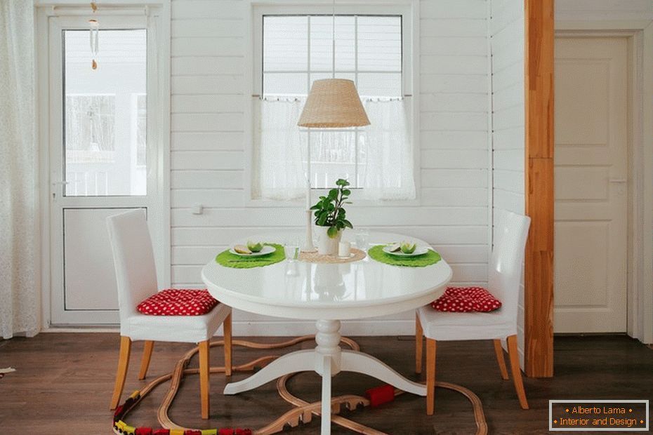 Скандинавски стил в интерьере дома из бруса