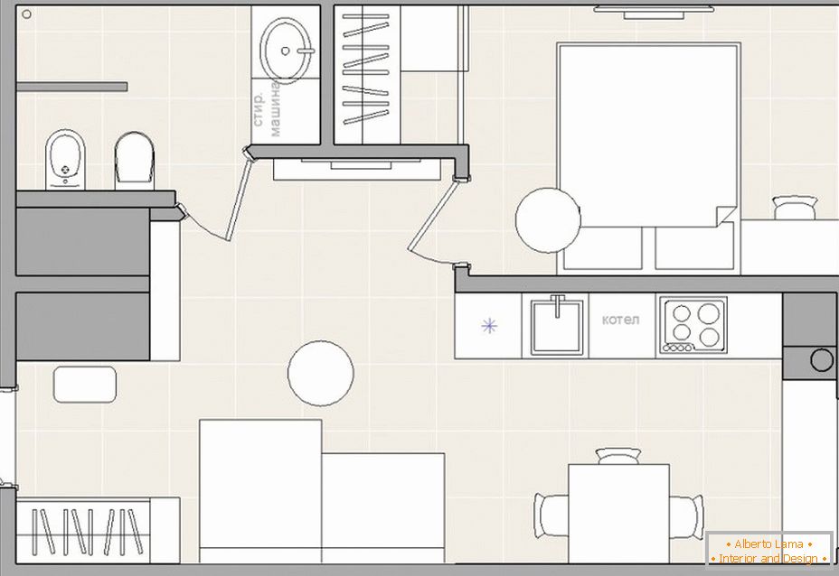 План мал стан со 2 соби