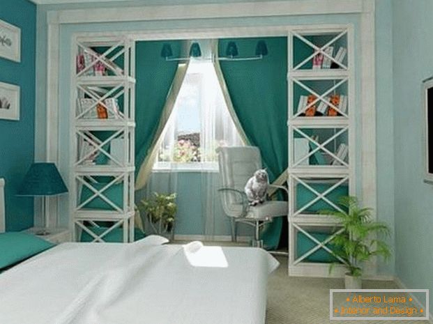 Медитерански стил во внатрешноста на спалната соба